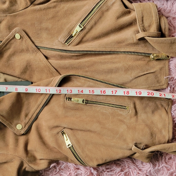 All Saints Suede Balfern Leather Jacket - Picture 7 of 7